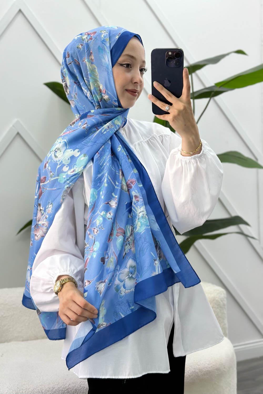 ÇİÇEK BAHÇESİ DESEN PAMUK SOFT ŞAL