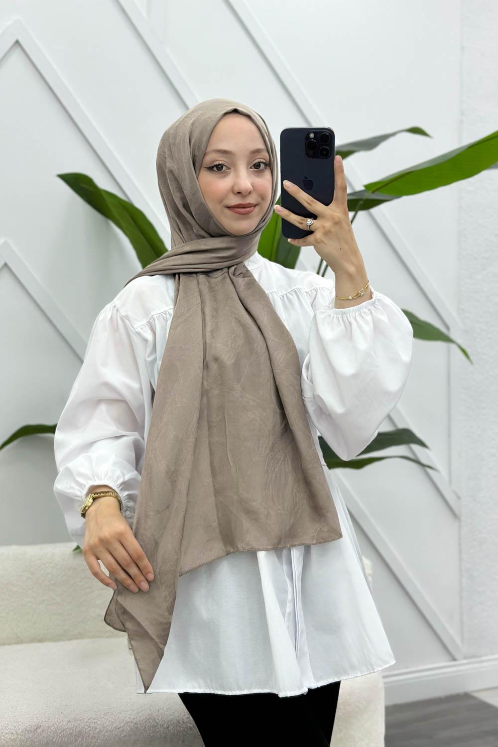 YAPRAK DESEN PAMUK SOFT ŞAL