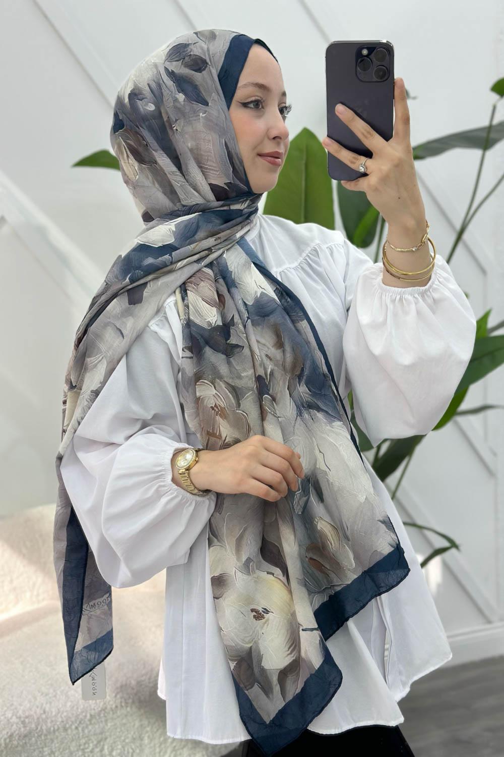 MENEKŞE  DESEN PAMUK SOFT ŞAL