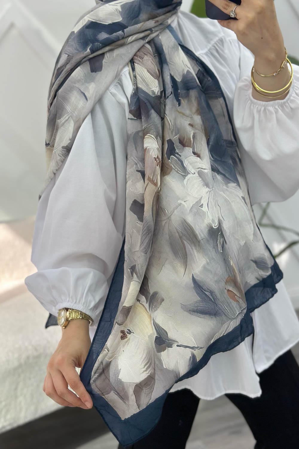 MENEKŞE  DESEN PAMUK SOFT ŞAL