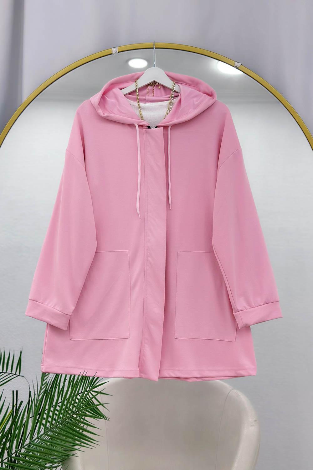 GİZLİ FERMUARLI KADIN HIRKA