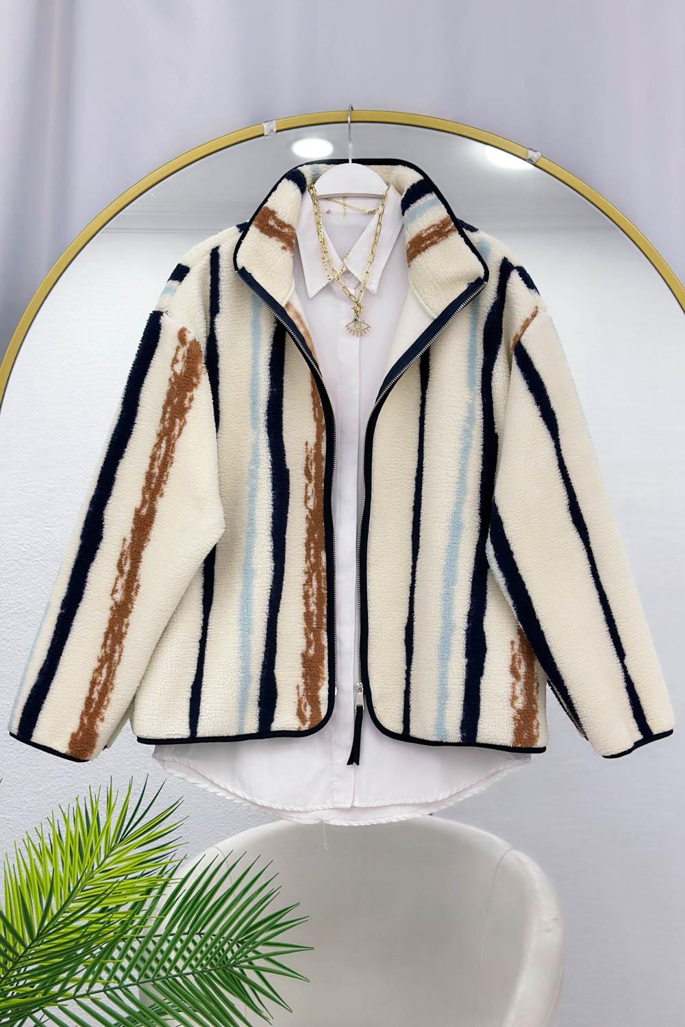 FİGÜRLÜ PELUŞ CEKET