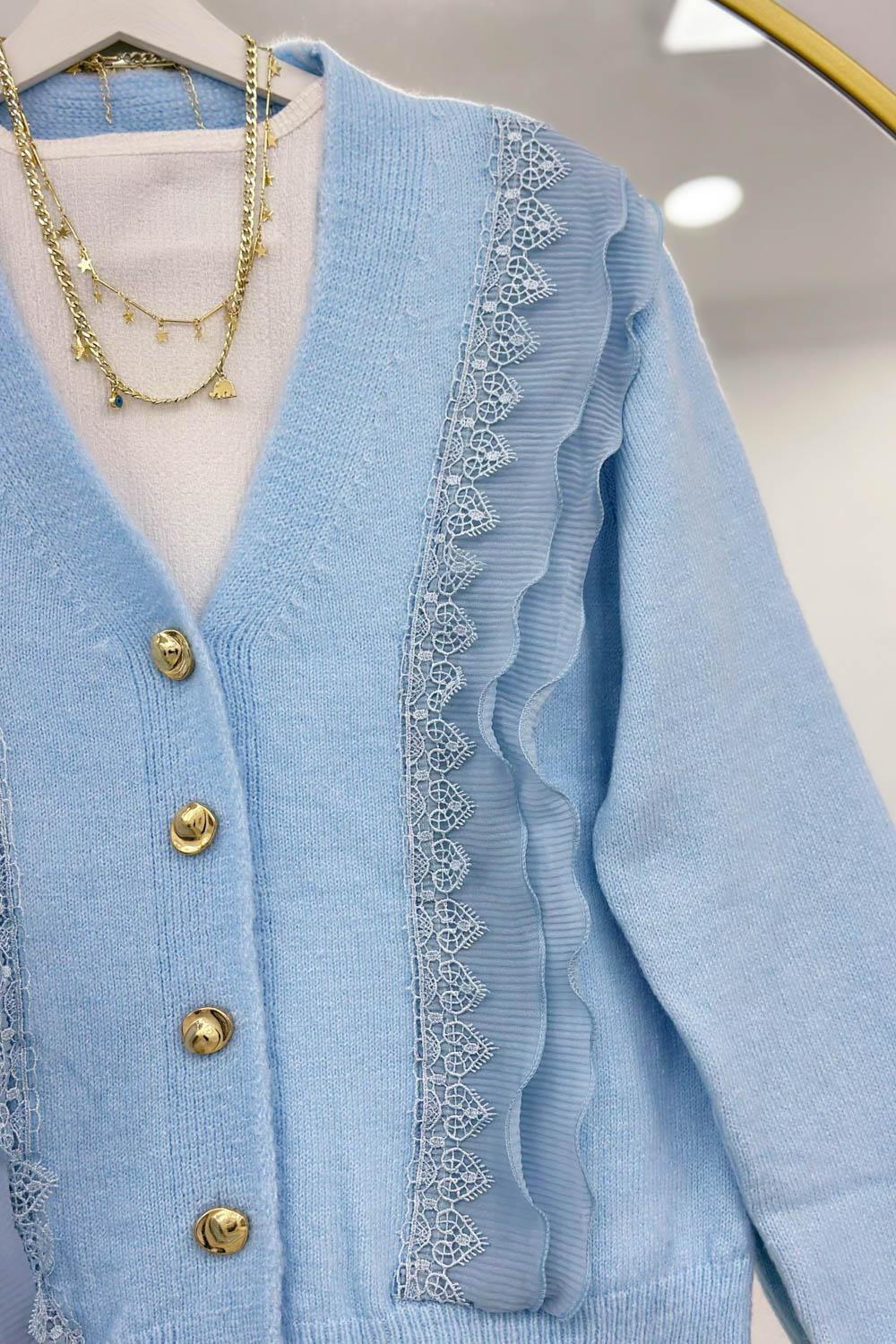 GÜPÜR VE FIRFIR DETAYLI ANGORA HIRKA