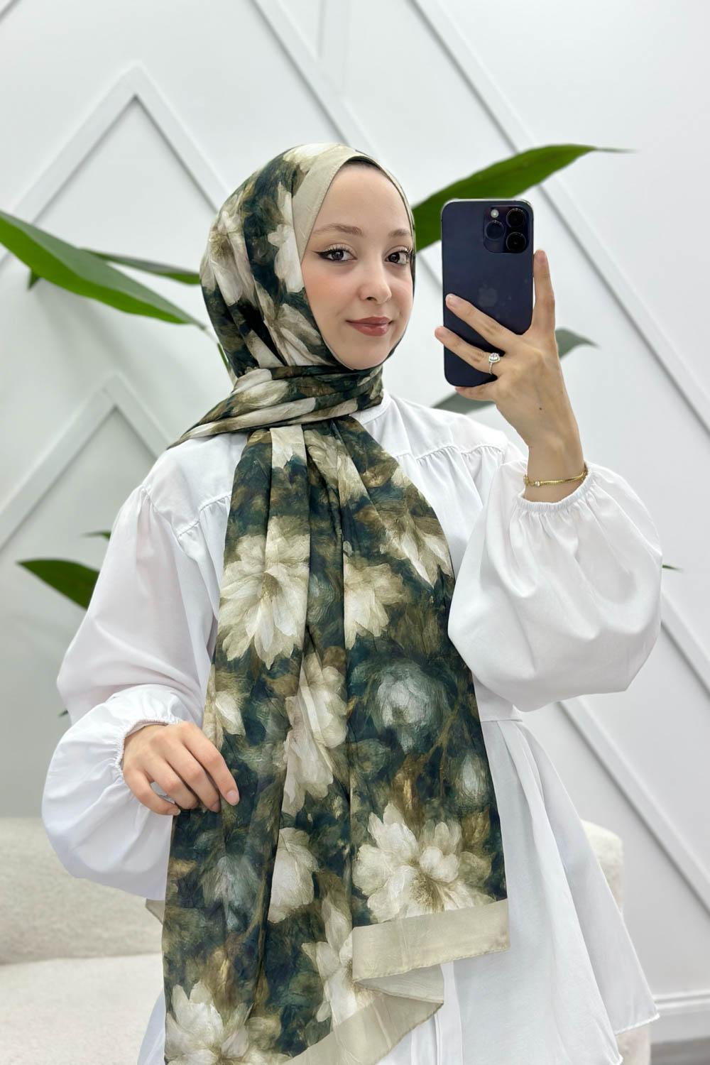 NİLÜFER DESEN PAMUK SOFT ŞAL