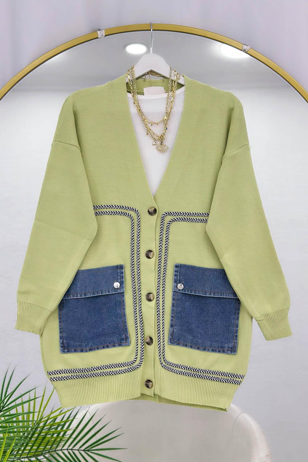 KOT CEPLİ TRİKO HIRKA