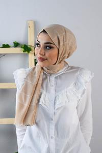 ÇİZGİ DESEN PAMUK ŞAL