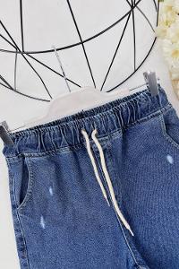 BELİ LASTİK YIRTIK JEAN