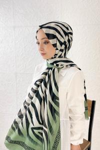 RENKLİ ZEBRA PAMUK ŞAL