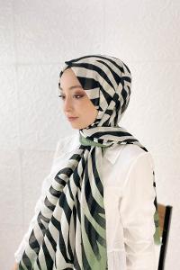 RENKLİ ZEBRA PAMUK ŞAL