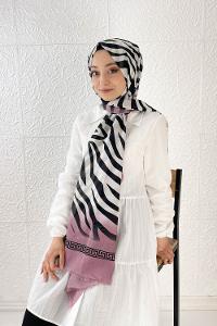 RENKLİ ZEBRA PAMUK ŞAL