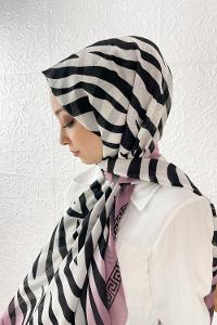RENKLİ ZEBRA PAMUK ŞAL