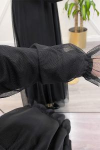 KEMERLİ TÜL ELBİSE