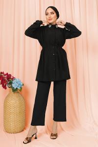 YAKASI SAVAROSKİ TAŞLI BÜRÜMCÜK TAKIM