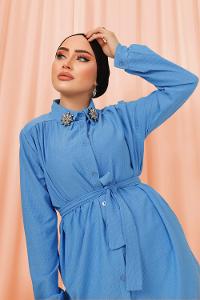 YAKASI SAVAROSKİ TAŞLI BÜRÜMCÜK TAKIM