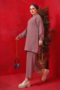 OMUZU TAŞ DETAYLI BÜRÜMCÜK TAKIM