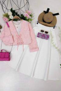 PÜSKÜL  DETAYLI KİMONO