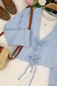 PÜSKÜL  DETAYLI KİMONO