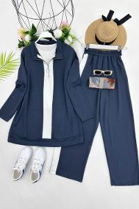 DİK YAKA FERMUARLI  OYŞO TAKIM