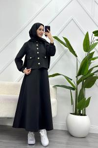 SAHTE CEP DETAYLI KADIN ETEKLİ TAKIM