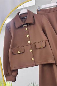 SAHTE CEP DETAYLI KADIN ETEKLİ TAKIM