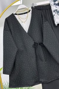 KİMONO SERPME TAŞLI KADIN TAKIM