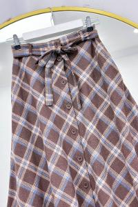 BOYDAN DÜĞMELİ KUŞAKLI ETEK