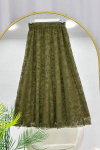 TÜL ÇİÇEK DESENLİ KADIN ETEK