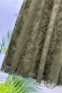 TÜL ÇİÇEK DESENLİ KADIN ETEK