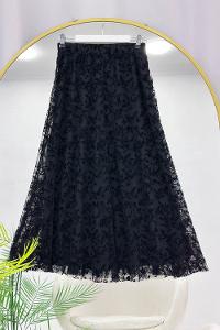 TÜL ÇİÇEK DESENLİ KADIN ETEK