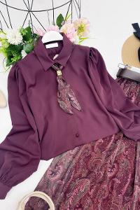 MAYA  FULARLI GÖMLEK ETEK TAKIM