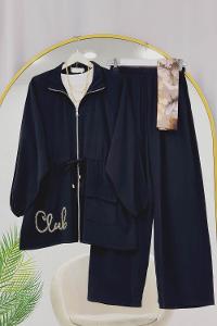 CEKETİ SİMLİ NAKIŞLI TENSEL İKİLİ TAKIM