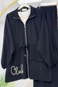 CEKETİ SİMLİ NAKIŞLI TENSEL İKİLİ TAKIM