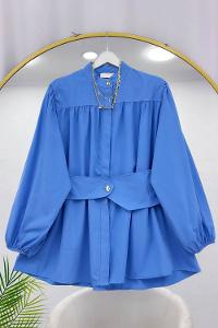 BELİ LASTİK KEMERLİ TUNİK GÖMLEK