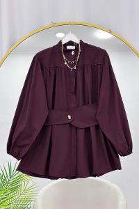 BELİ LASTİK KEMERLİ TUNİK GÖMLEK