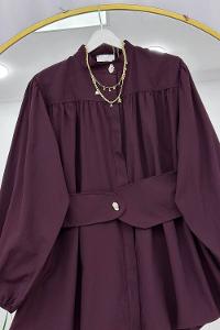 BELİ LASTİK KEMERLİ TUNİK GÖMLEK