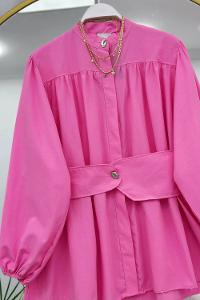 BELİ LASTİK KEMERLİ TUNİK GÖMLEK