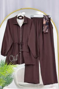 CEKETİ SİMLİ NAKIŞLI TENSEL İKİLİ TAKIM