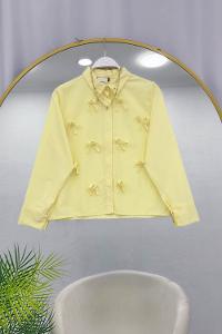 FİYONK DETAYLI KISA KADIN  GÖMLEK