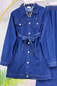 SAHTE CEP DETAYLI KADIN KOT TAKIM