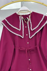 YAKASI ÇİFT KATLI PITPIT FİSTO GÖMLEK