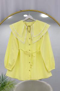 YAKASI ÇİFT KATLI PITPIT FİSTO GÖMLEK