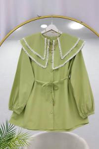 YAKASI ÇİFT KATLI PITPIT FİSTO GÖMLEK