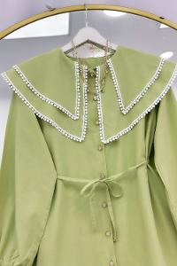 YAKASI ÇİFT KATLI PITPIT FİSTO GÖMLEK