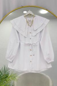 YAKASI ÇİFT KATLI PITPIT FİSTO GÖMLEK