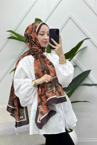 KARANFİL DESEN PAMUK ŞAL