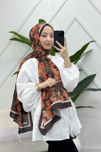 KARANFİL DESEN PAMUK ŞAL