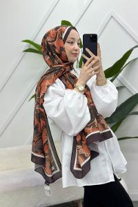 KARANFİL DESEN PAMUK ŞAL