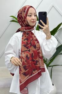 KARANFİL DESEN PAMUK ŞAL