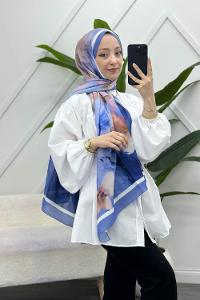 MANOLYA DESENLİ PAMUK ŞAL SERİSİ