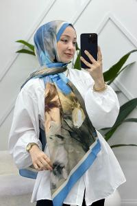 MANOLYA DESENLİ PAMUK ŞAL SERİSİ